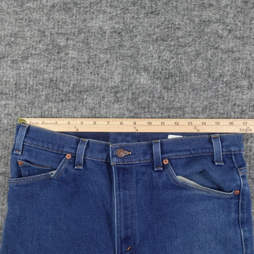 Levis 517 Jeans Mens 36x31 Blue Denim Bootcut Orange Tab Vintage USA 90s